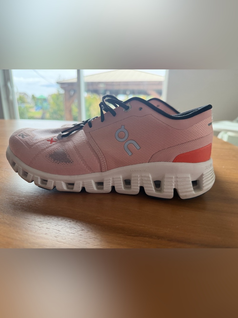 On Running Women’s Pink and Black Cloudtec Sneakers